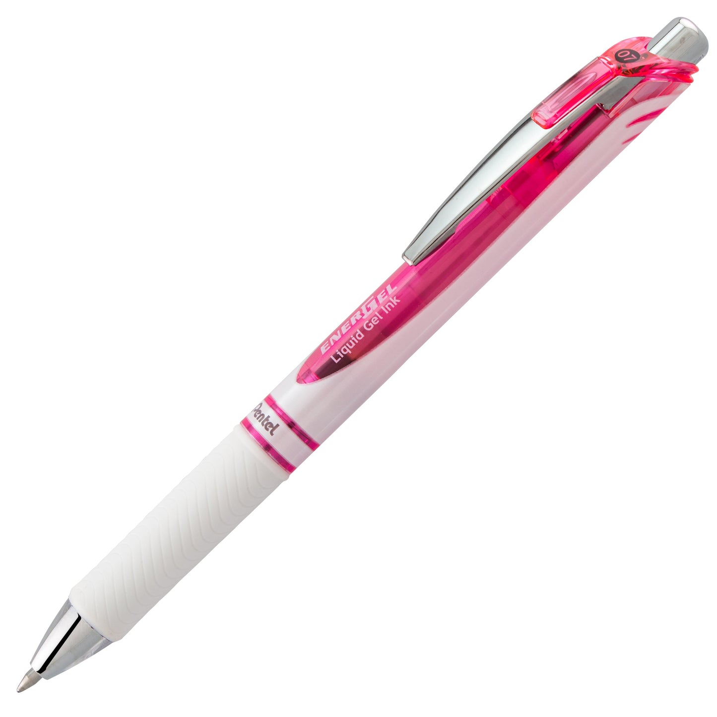 Energel Pearl Retractable Liquid Gel Pen 0.7mm Violet Ink Violet Accent