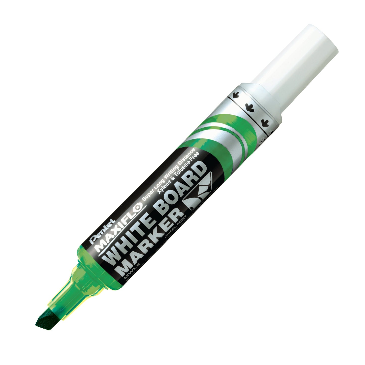 Maxiflo White Board Marker Black - Chisel Point (2.0/5.7mm)