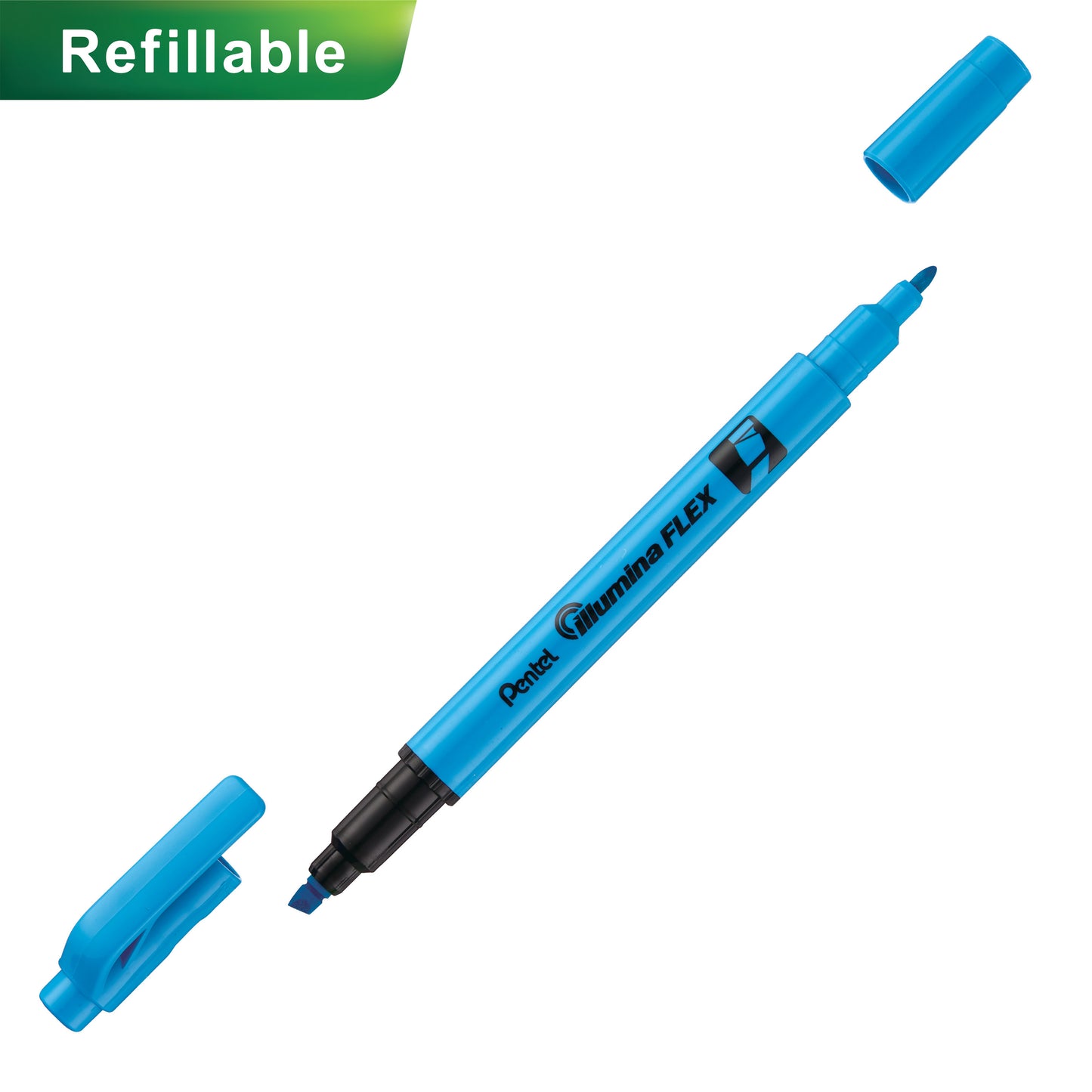 Illumina Flex Highlighter Orange - Dual Tip Chisel and Bullet