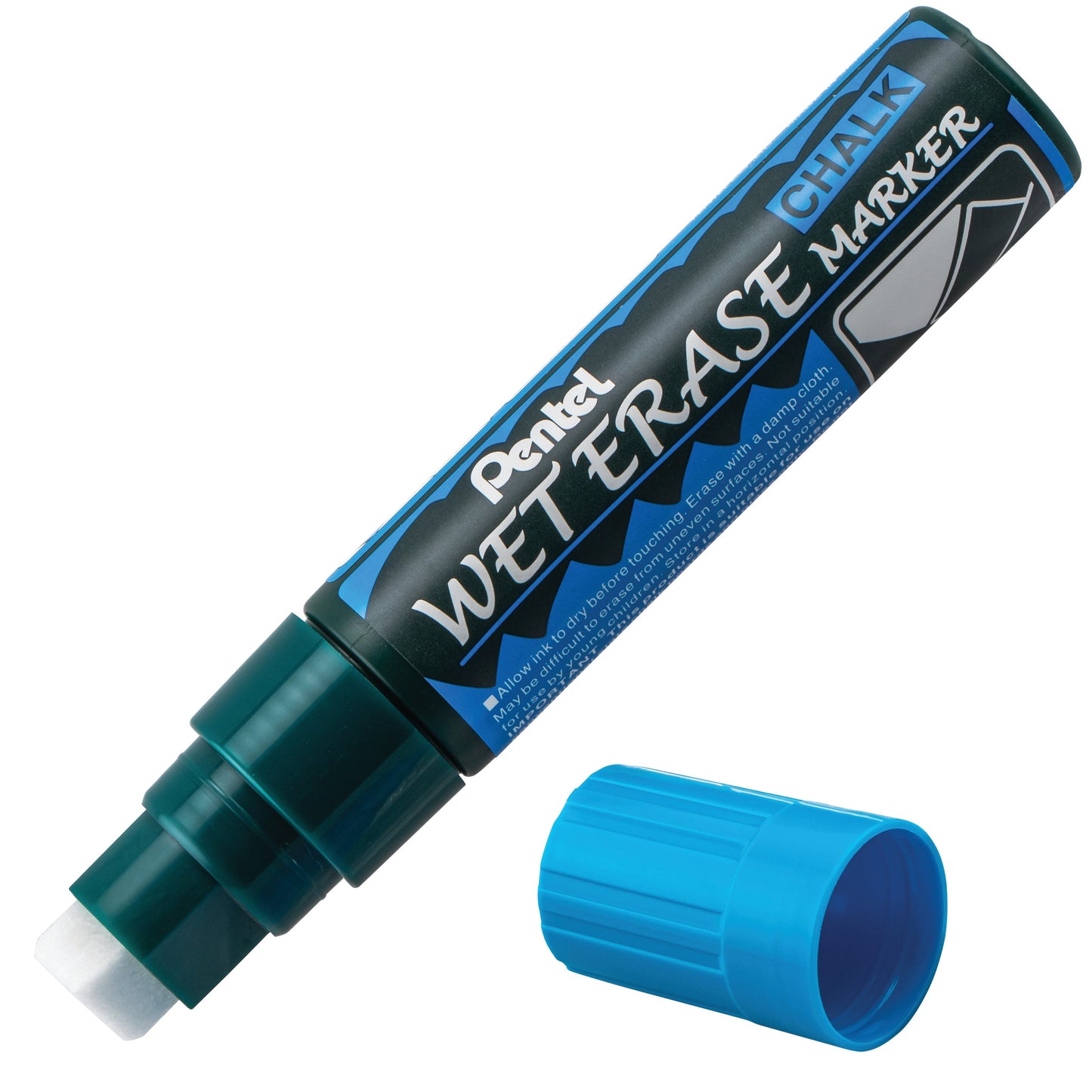 Wet Erase Chalk Marker Jumbo Chisel Tip Green