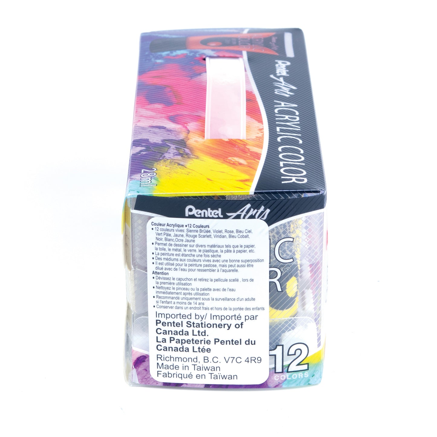Pentel Arts Acrylic Colour Paint 12 Colour Set