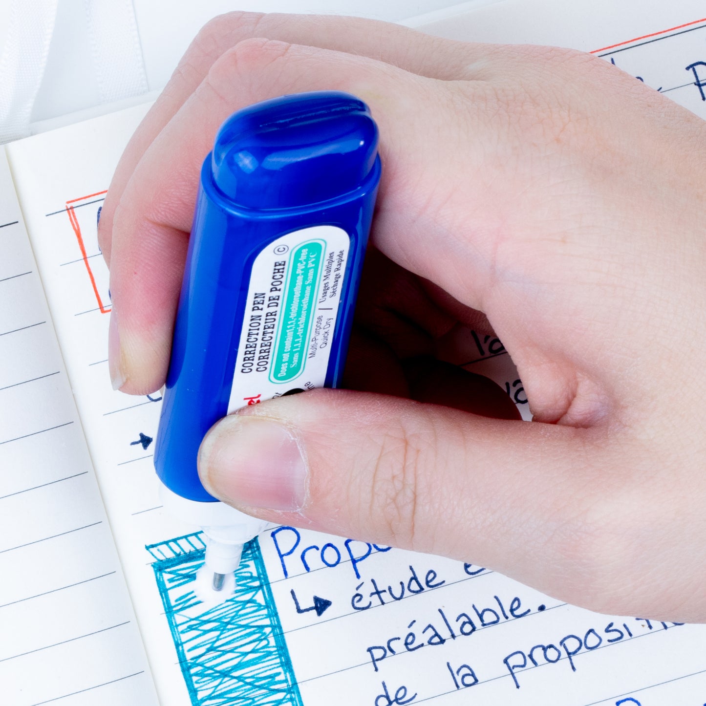 Pentel Fine Point Quick Drying Correction Pen - 12ml - Metal Tip