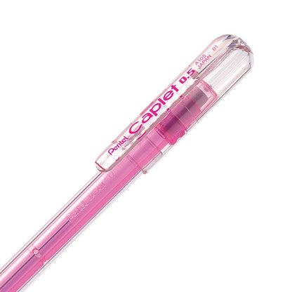 Pentel CAPLET 0.5mm Mechanical Pencil Pink Transparent Barrel