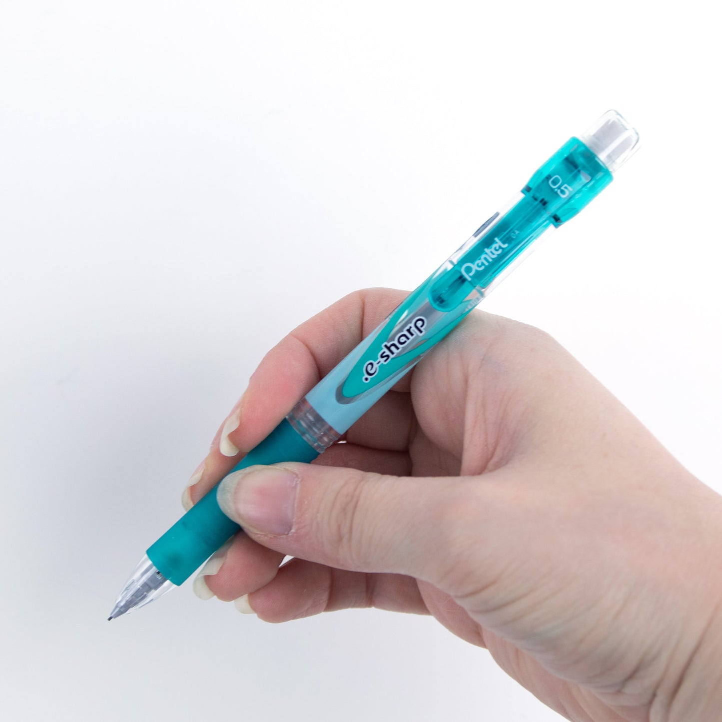 .E-Sharp Mechanical Pencil with the Pentel Lead Maximizer 0.5mm Green Barrel