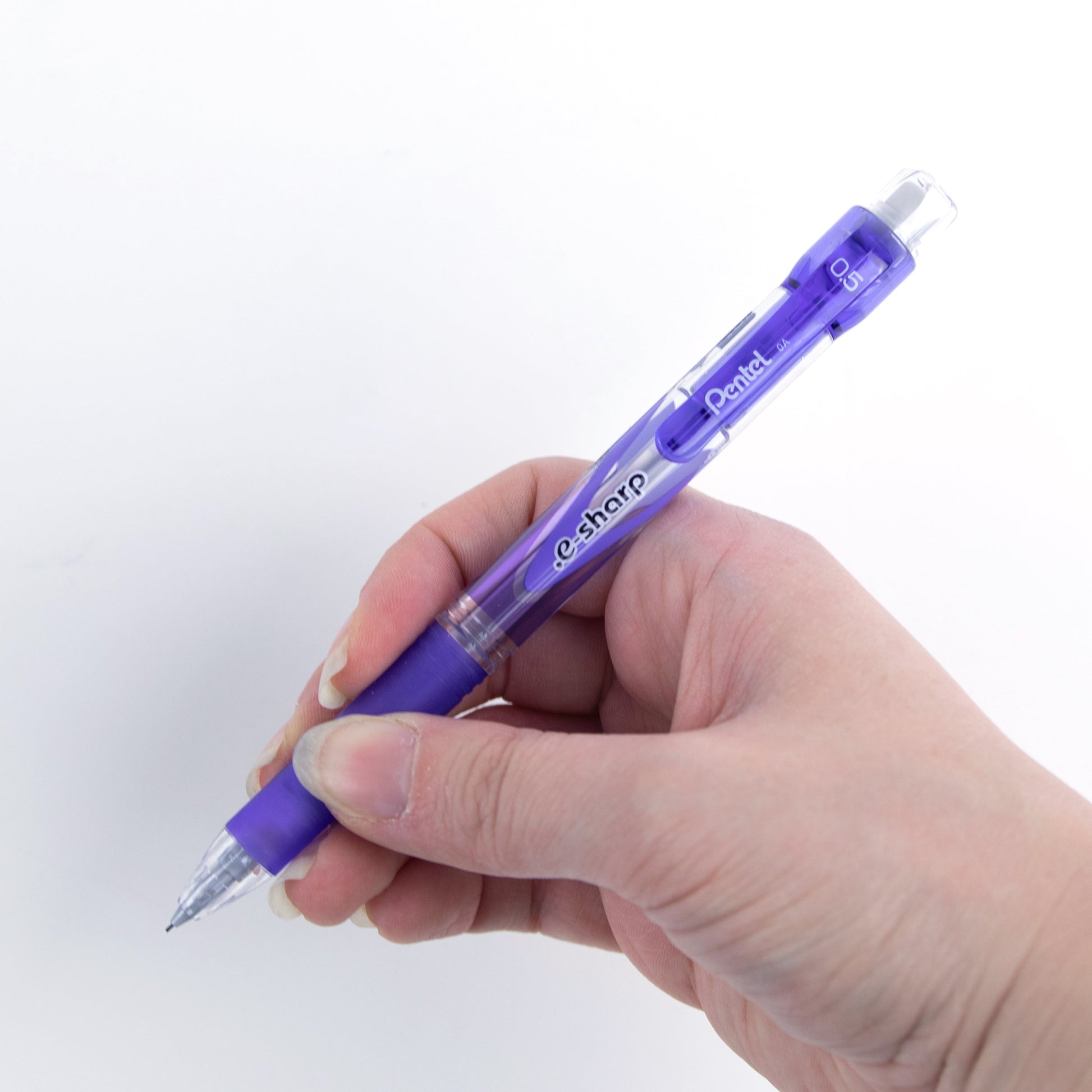 .E-Sharp Mechanical Pencil with the Pentel Lead Maximizer 0.5mm Violet Barrel