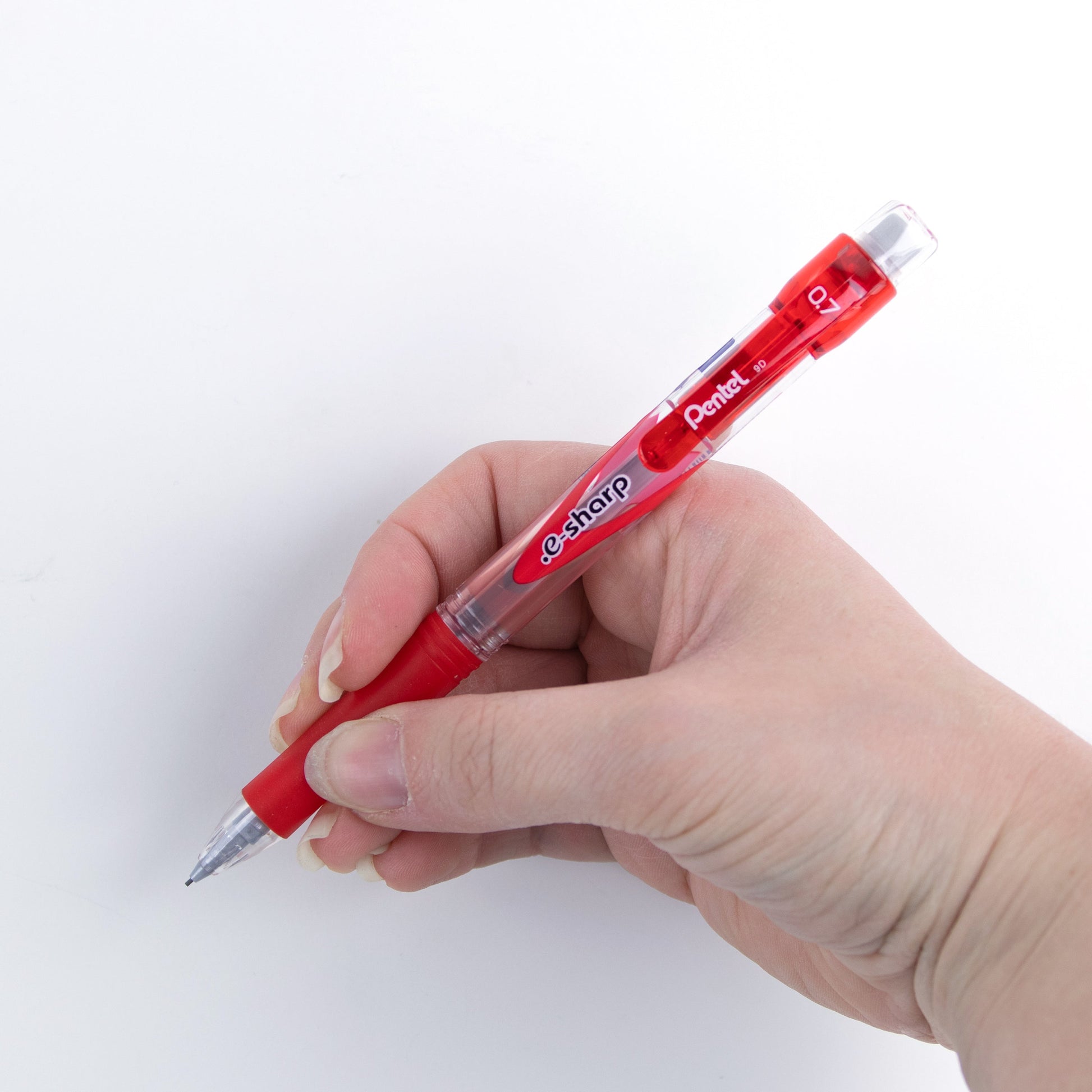 .E-Sharp Mechanical Pencil with the Pentel Lead Maximizer 0.7mm Red Barrel