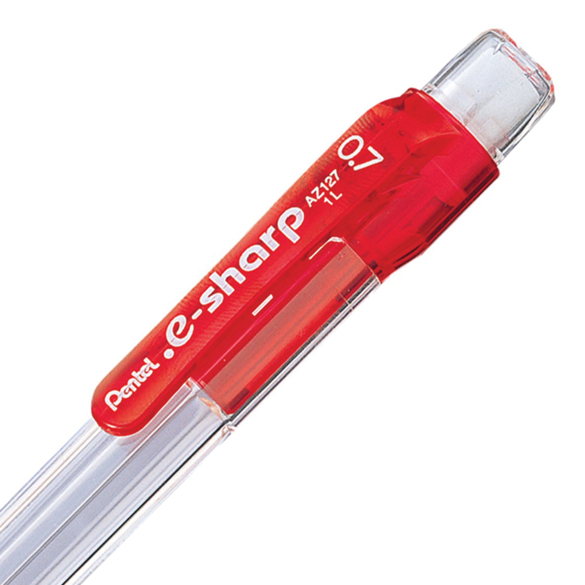 .E-Sharp Mechanical Pencil with the Pentel Lead Maximizer 0.7mm Red Barrel