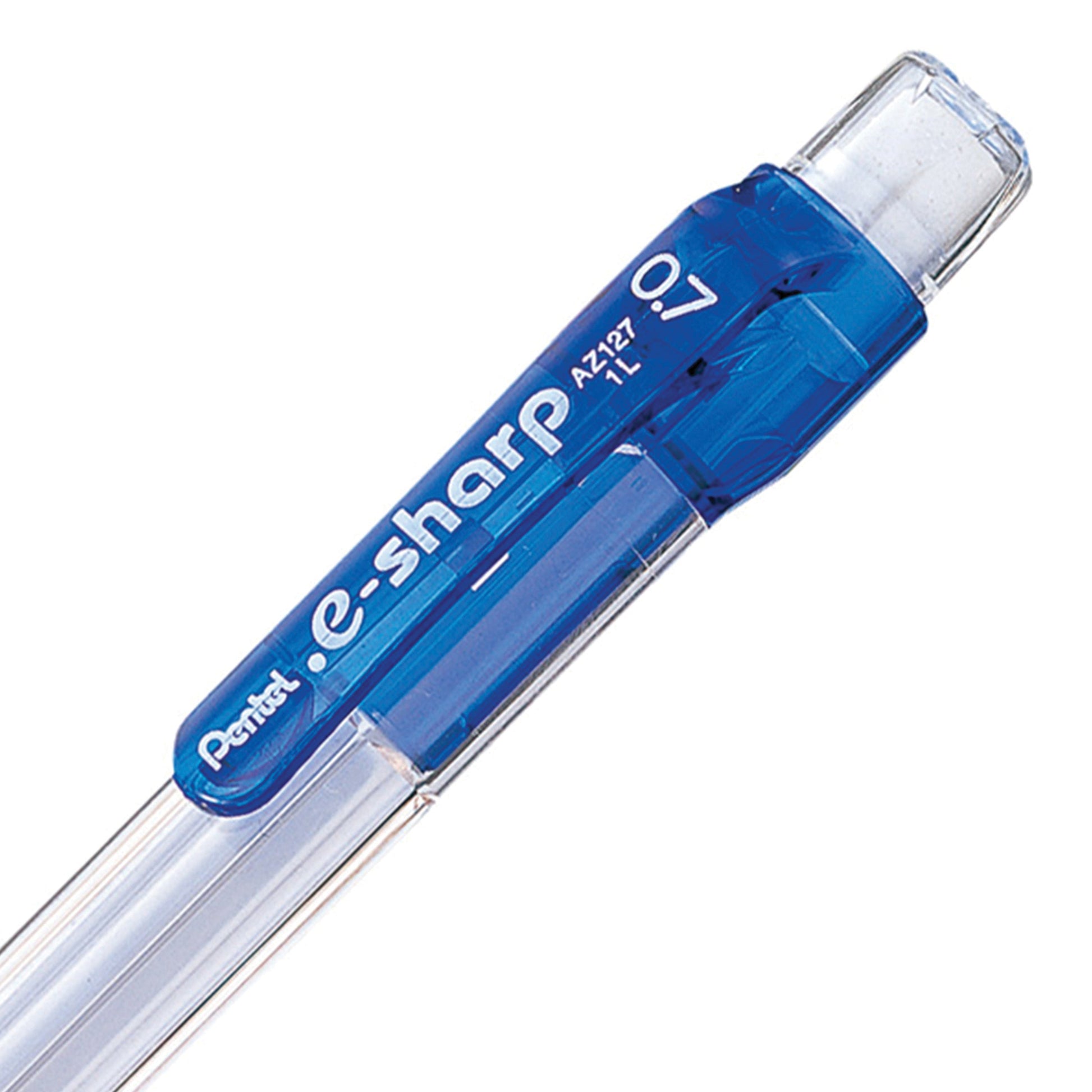 .E-Sharp Mechanical Pencil with the Pentel Lead Maximizer 0.7mm Blue Barrel