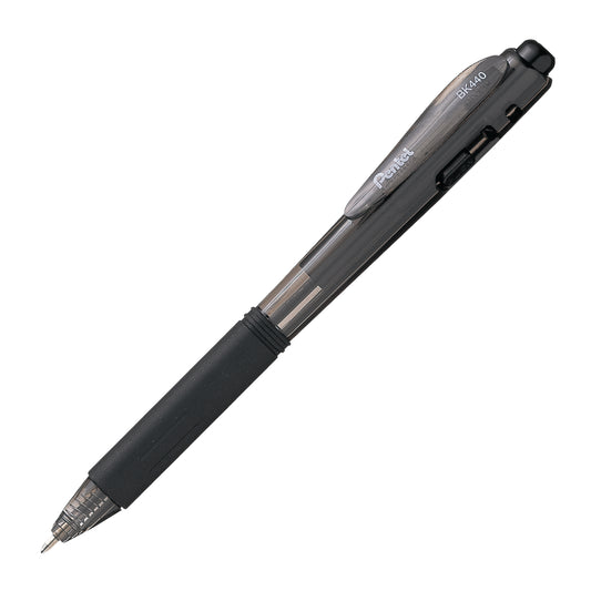 Wow! Retractable Ballpoint Pen, (1.0mm) Medium Tip, Black Ink