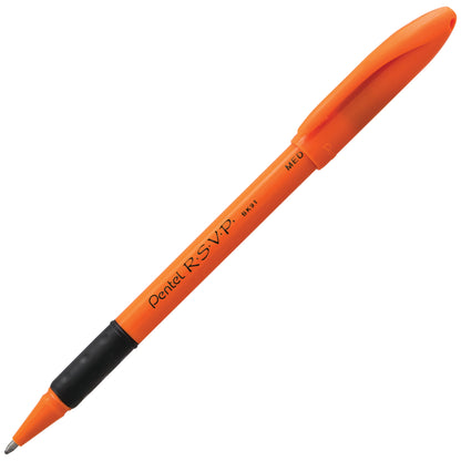 R.S.V.P.  SAFETY COLOUR ORANGE BARREL BLACK INK