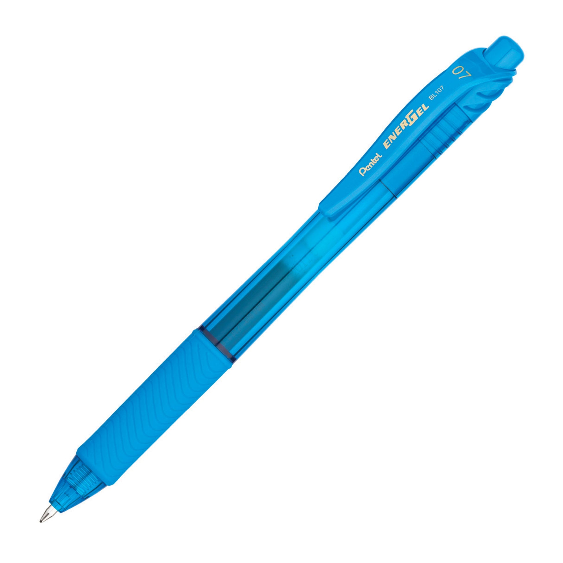 Energel-X Retactable Liquid Gel Pen 0.7mm Turquoise Blue