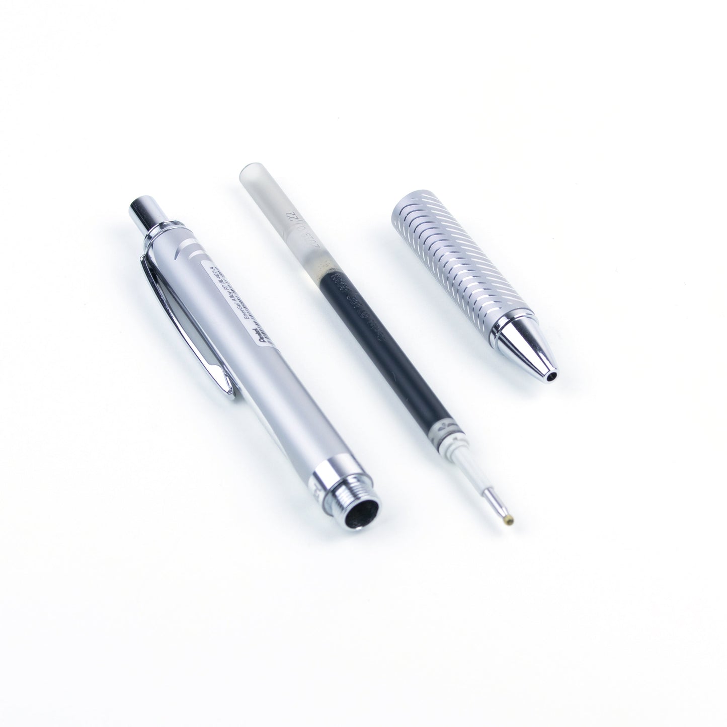 ENERGEL ALLOY 0.7MM SILVER BRL BLACK INK