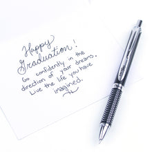 Energel Alloy Retactable Liquid Gel Pen 0.7mm Black Ink Black Barrel