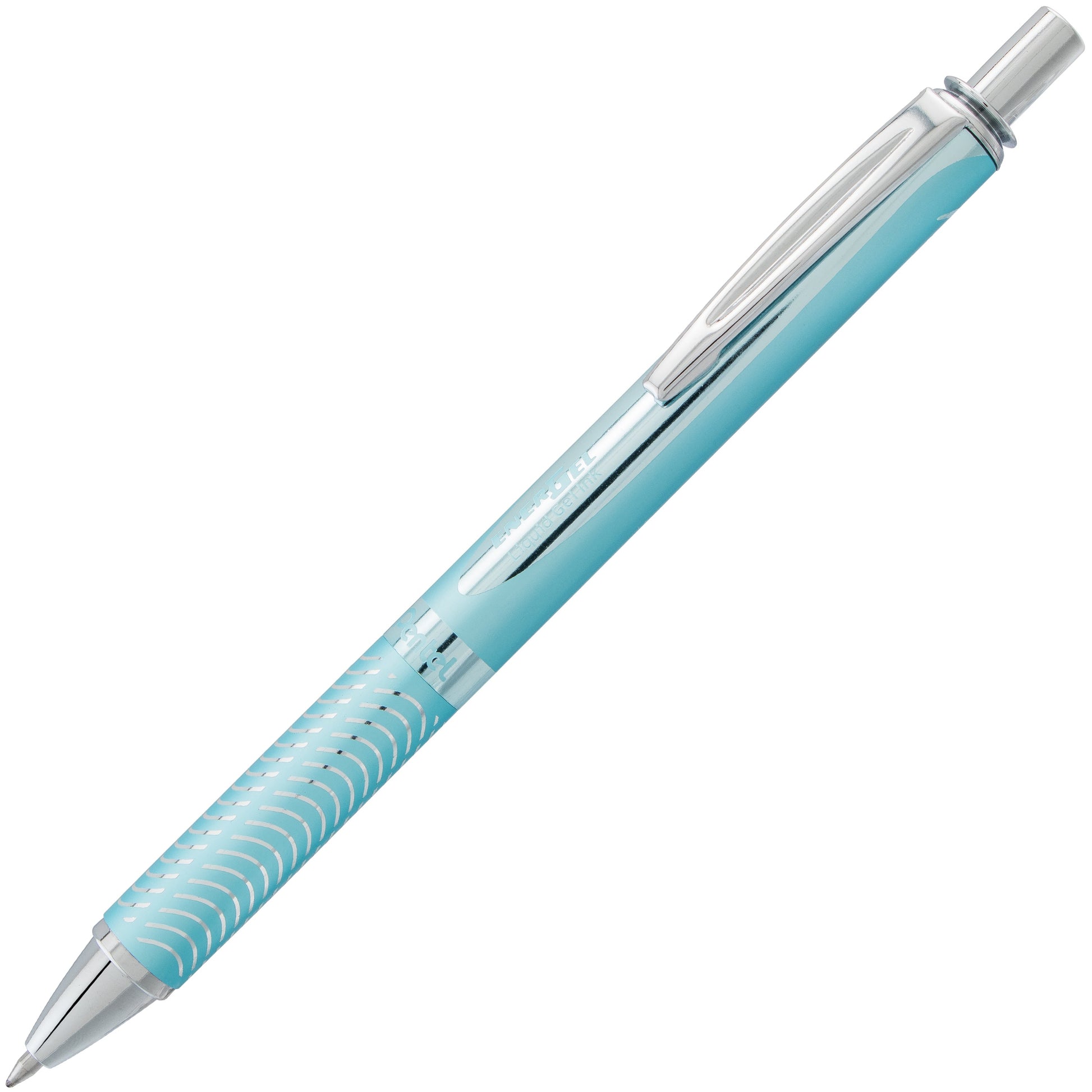 Energel Alloy Retactable Liquid Gel Pen 0.7mm Black Ink Brown Barrel