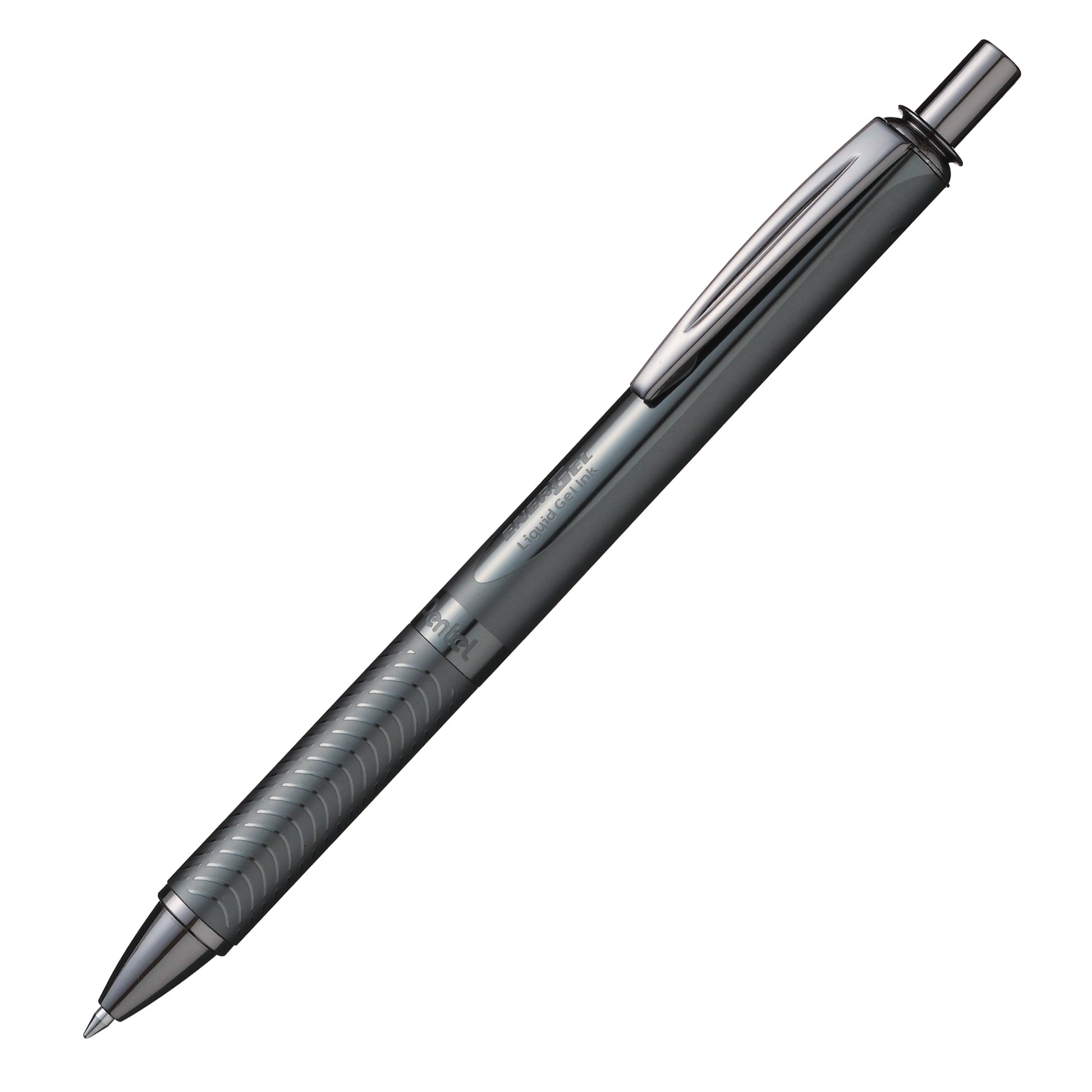 Energel Alloy Retactable Liquid Gel Pen 0.7mm Black Ink Pink Barrel