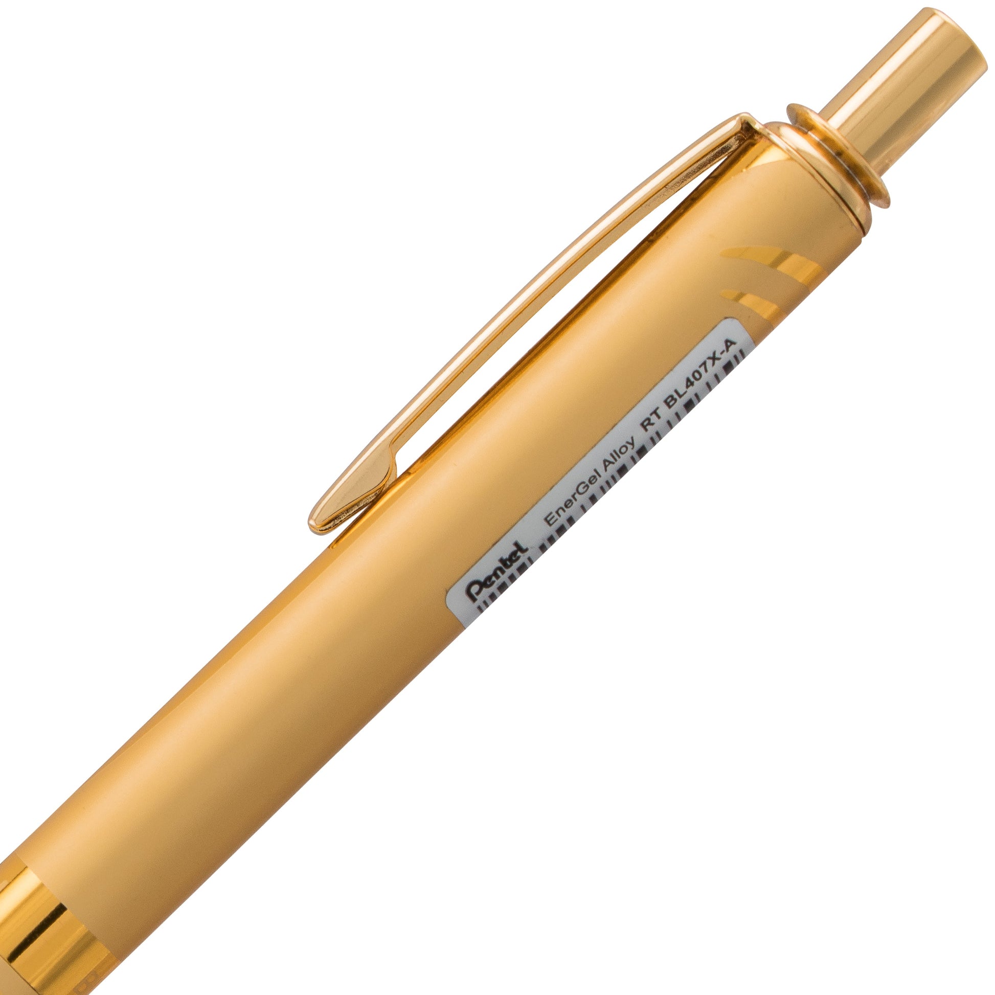 ENERGEL ALLOY 0.7MM GOLD BRL BLACK INK