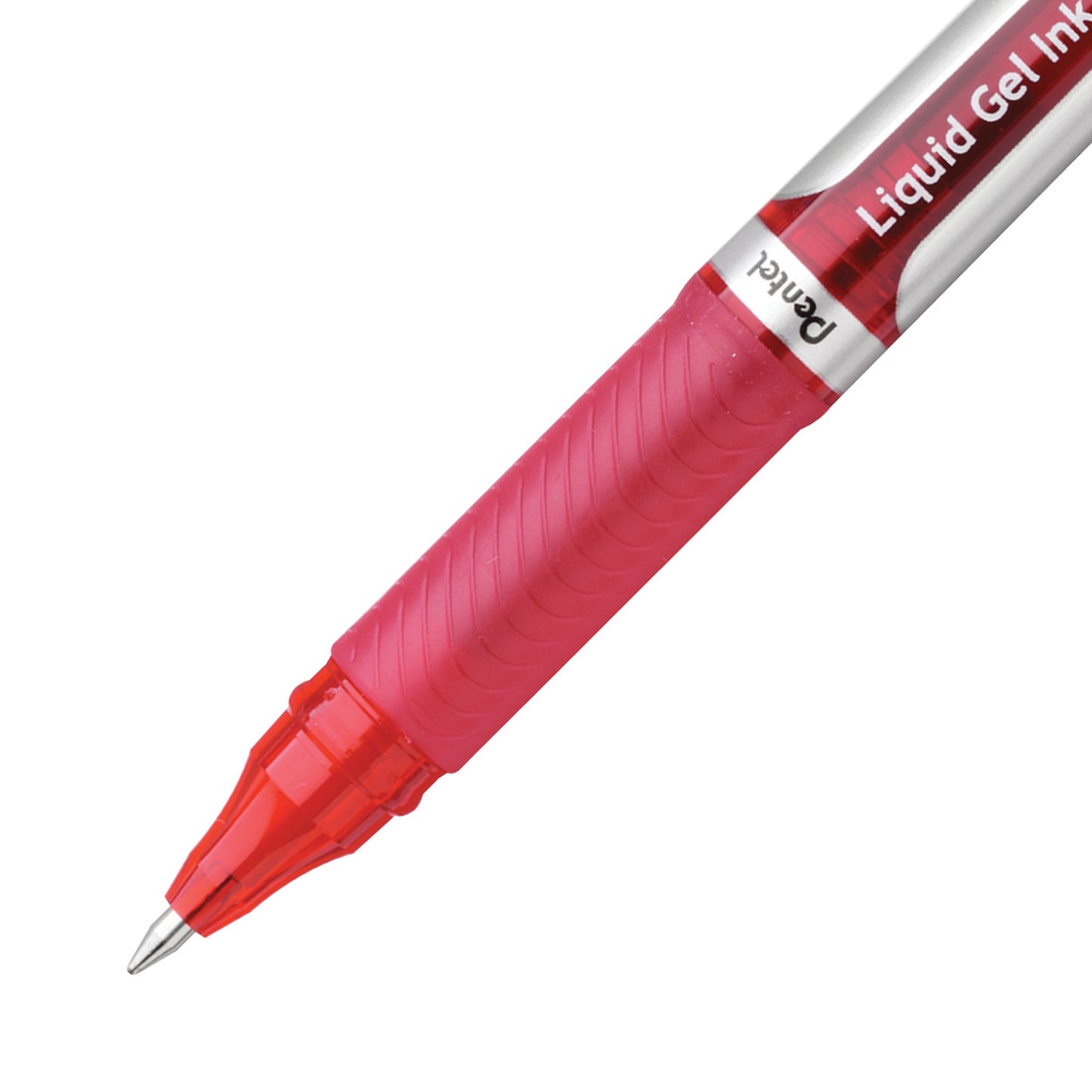 Capped Energel Retractable Liquid Gel Pen 0.7mm Red