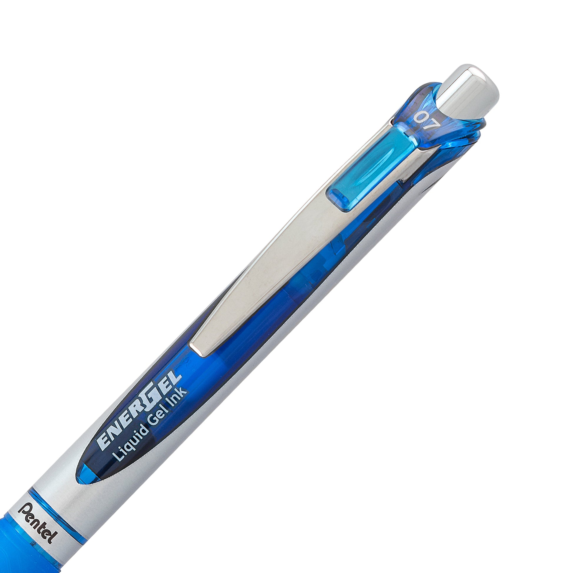 EnerGel Retractable Liquid Gel Roller 0.7mm Metal Tip Blue Ink