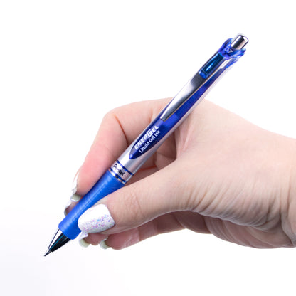 EnerGel Retractable Liquid Gel Roller 0.7mm Metal Tip Blue Ink