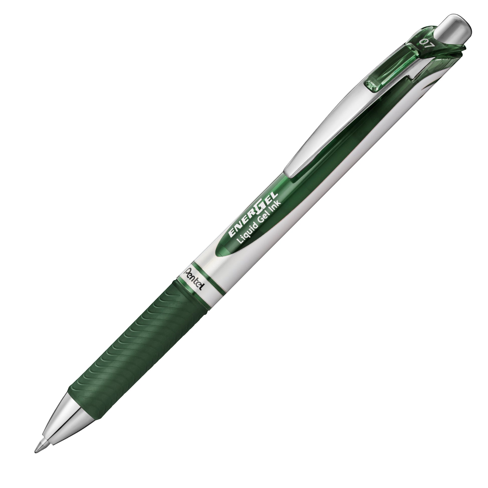Energel Retractable Liquid Gel Roller 0.7mm Burgundy - Metal Tip