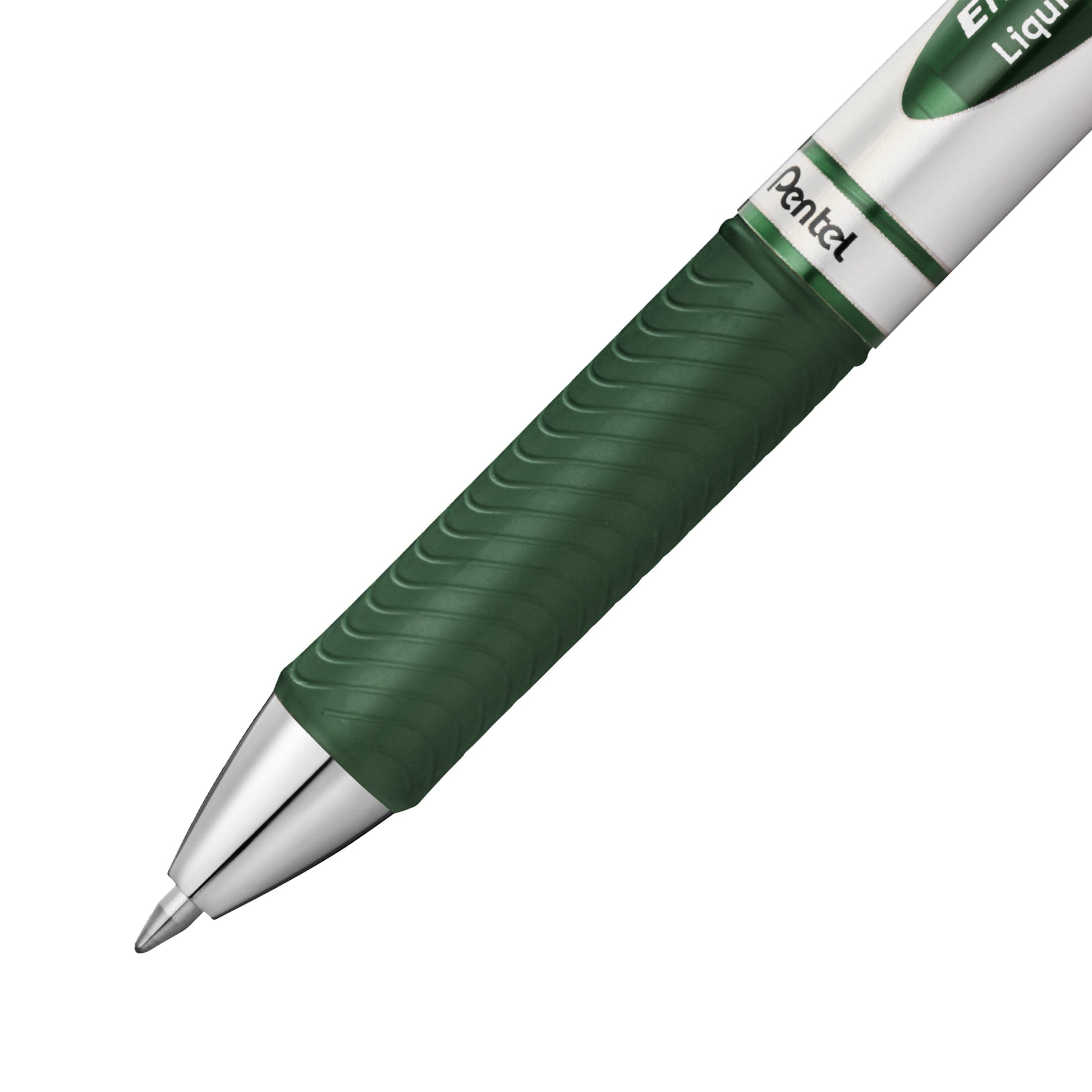 EnerGel Retractable Liquid Gel Roller 0.7mm Metal Tip Forest Green Ink