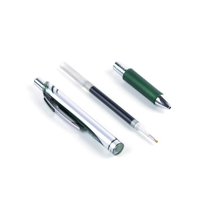 EnerGel Retractable Liquid Gel Roller 0.7mm Metal Tip Forest Green Ink