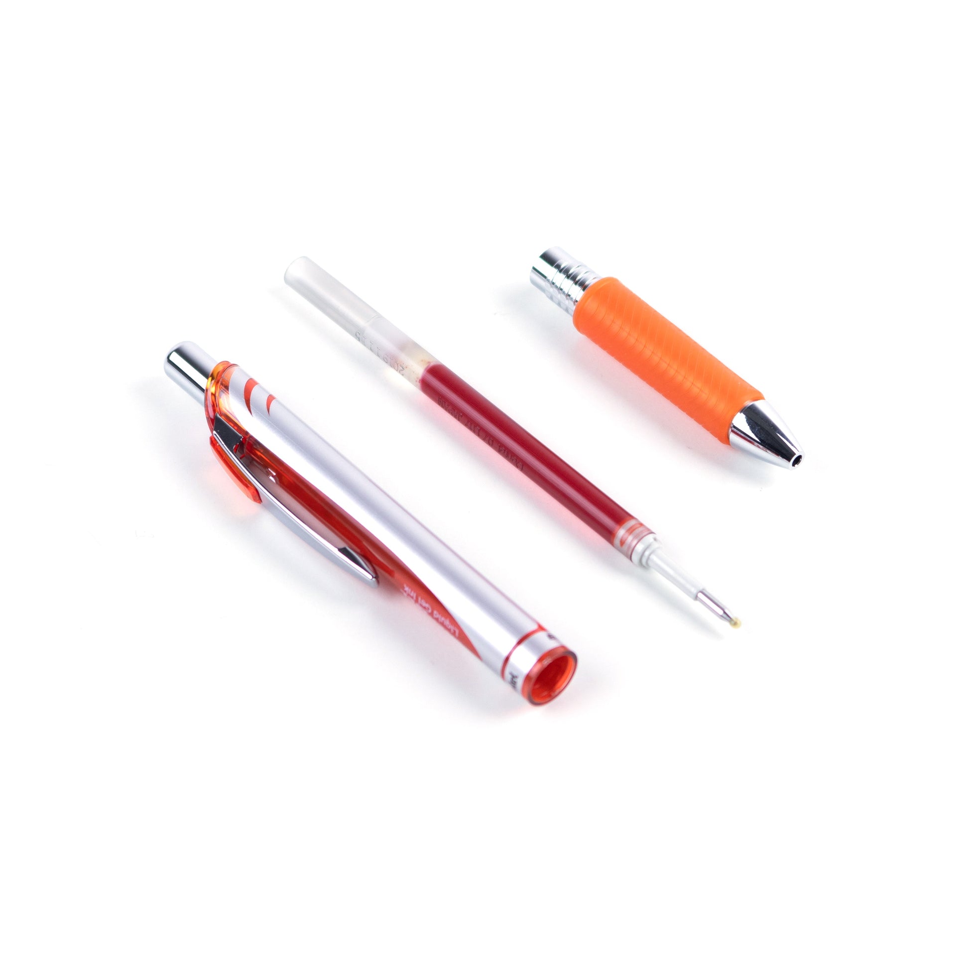 EnerGel Retractable Liquid Gel Roller 0.7mm Metal Tip Orange Ink