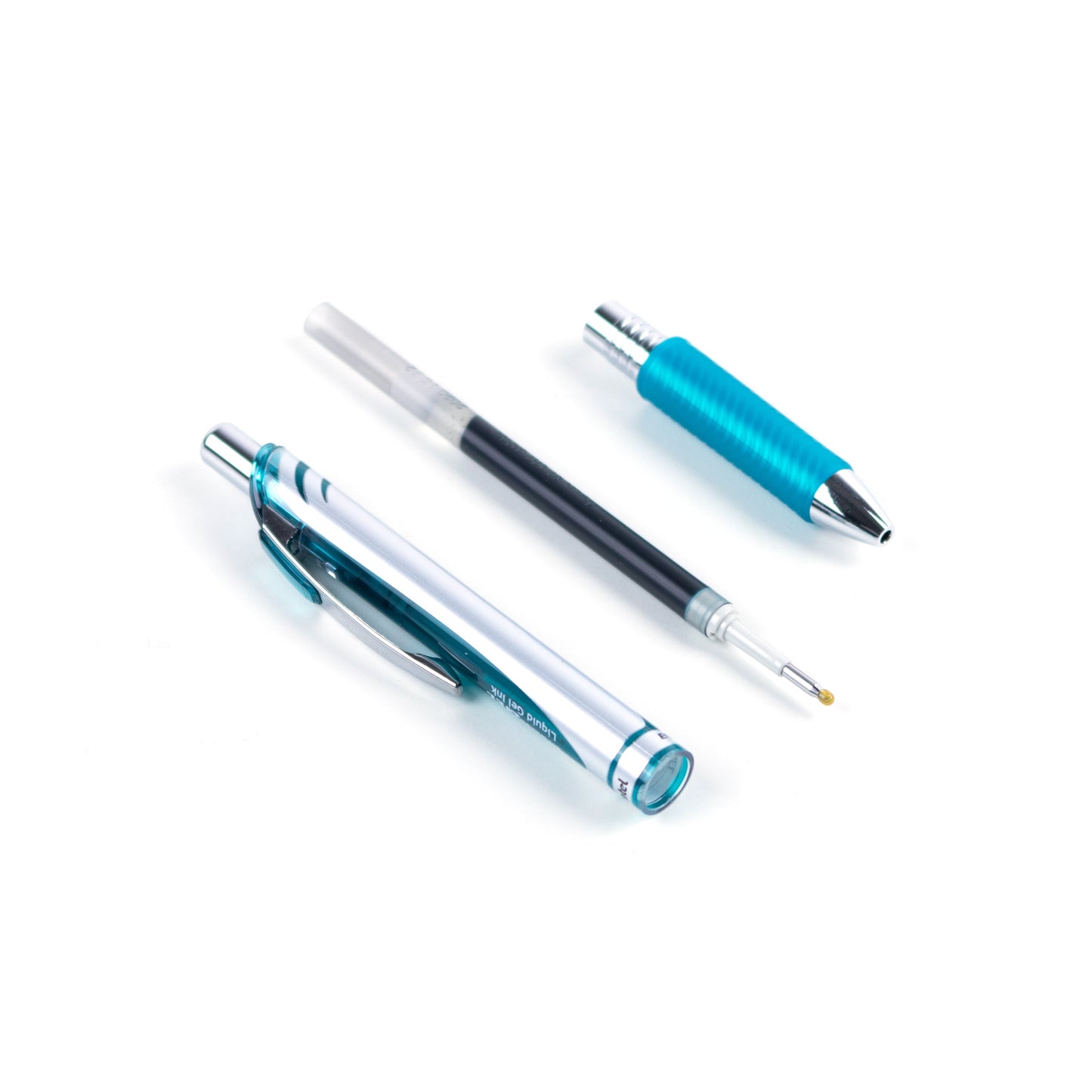 EnerGel Retractable Liquid Gel Roller 0.7mm Metal Tip Turquoise Ink