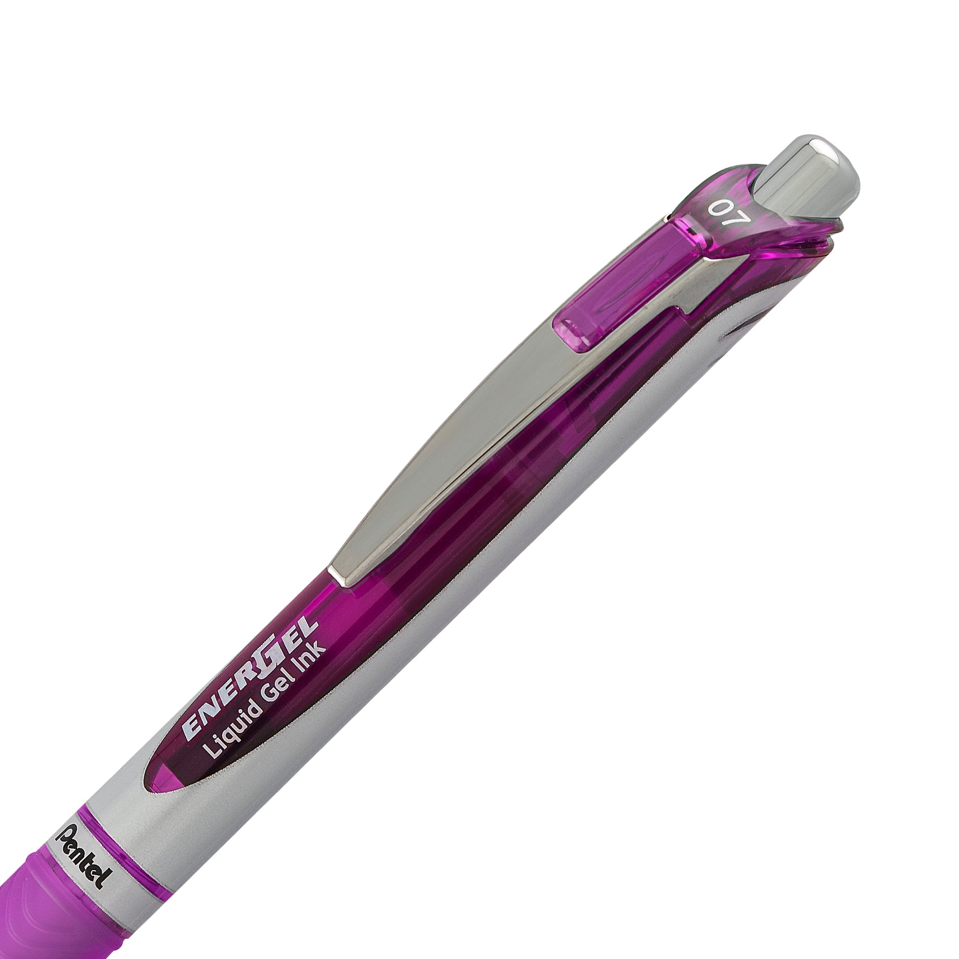 EnerGel Retractable Liquid Gel Roller 0.7mm Metal Tip Violet Ink