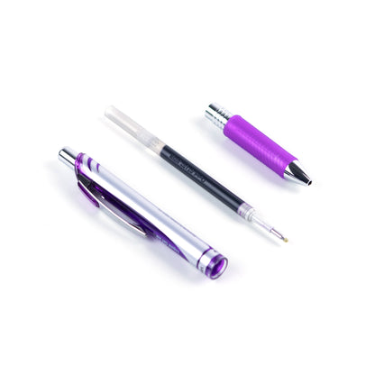 EnerGel Retractable Liquid Gel Roller 0.7mm Metal Tip Violet Ink