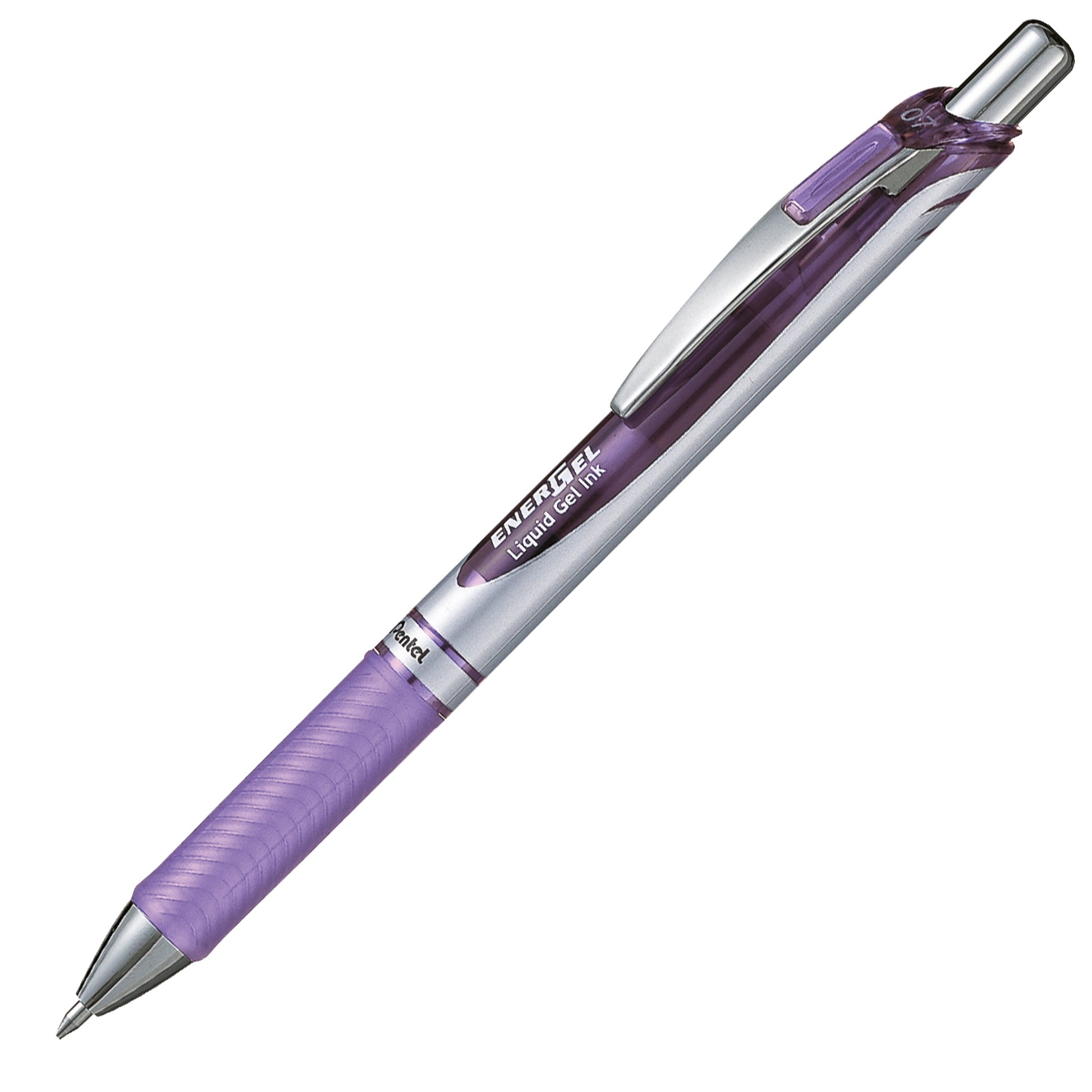 Energel Retractable Liquid Gel Roller 0.7mm Burgundy - Metal Tip