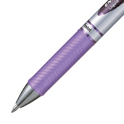 EnerGel Retractable Liquid Gel Roller 0.7mm Metal Tip Lilac Ink