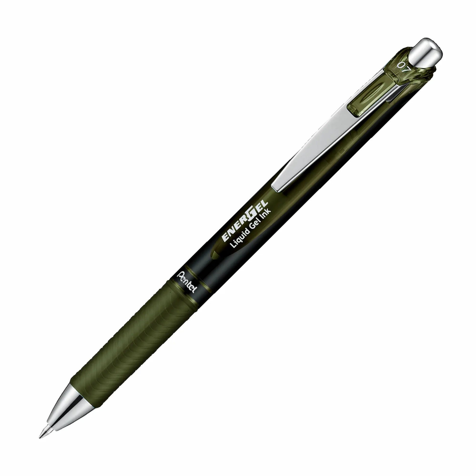 Energel Retractable Liquid Gel Roller 0.7mm Bordeaux-black - Metal Tip Pentel Stationery of Canada