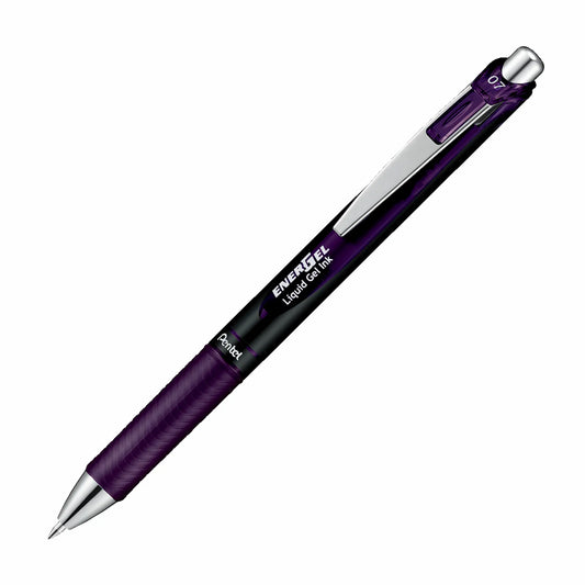 Energel Retractable Liquid Gel Roller 0.7mm Bordeaux-black - Metal Tip