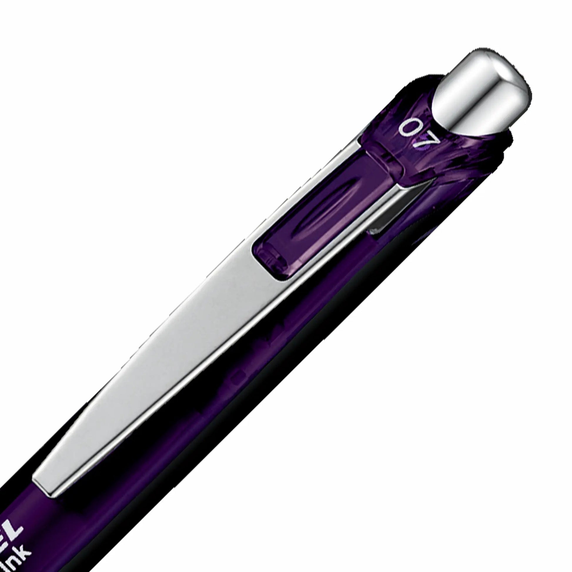 Energel Retractable Liquid Gel Roller 0.7mm Bordeaux-black - Metal Tip Pentel Stationery of Canada