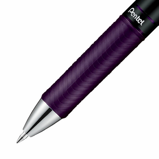 Energel Retractable Liquid Gel Roller 0.7mm Bordeaux-black - Metal Tip
