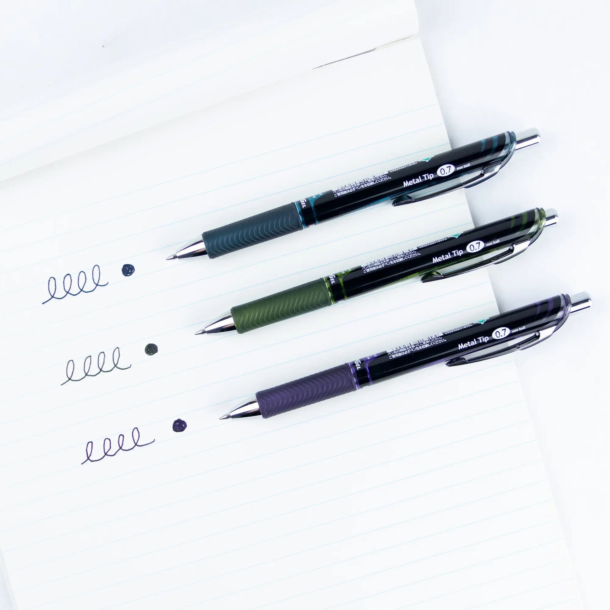 Energel Retractable Liquid Gel Roller 0.7mm Bordeaux-black - Metal Tip Pentel Stationery of Canada