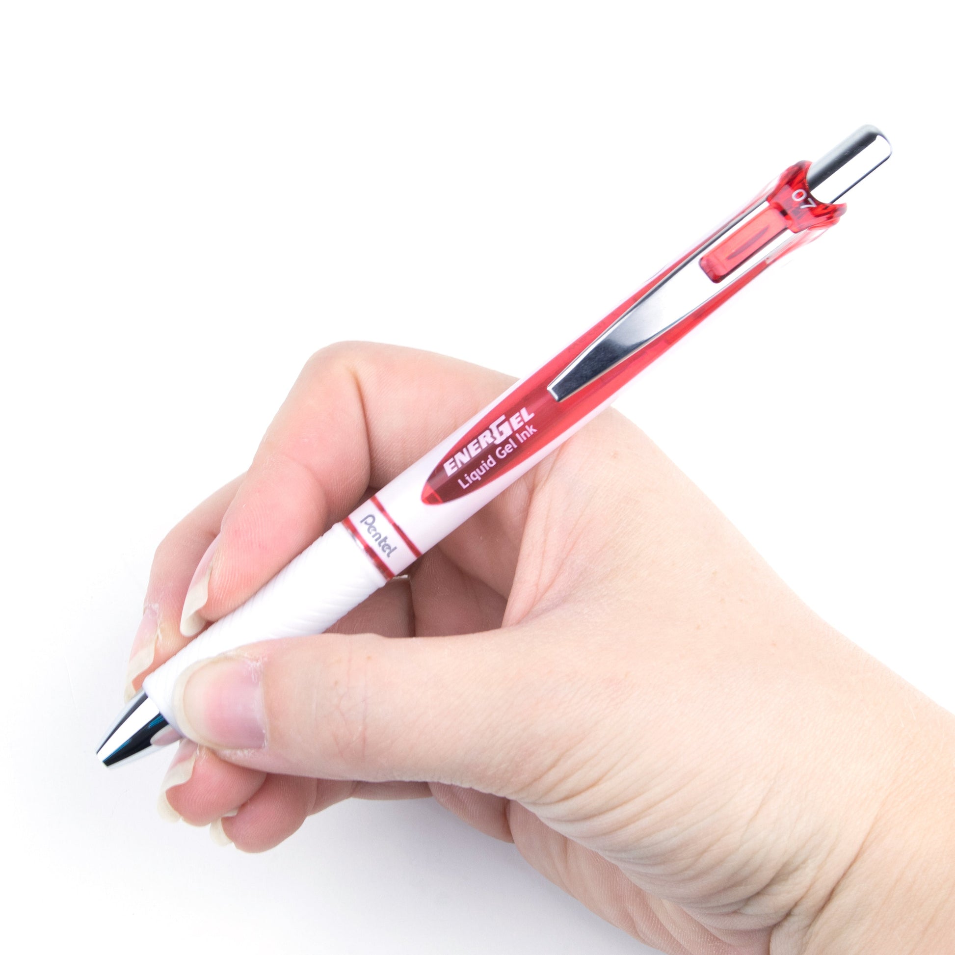 ENERGEL PEARL 0.7MM RED ACCENT RED INK