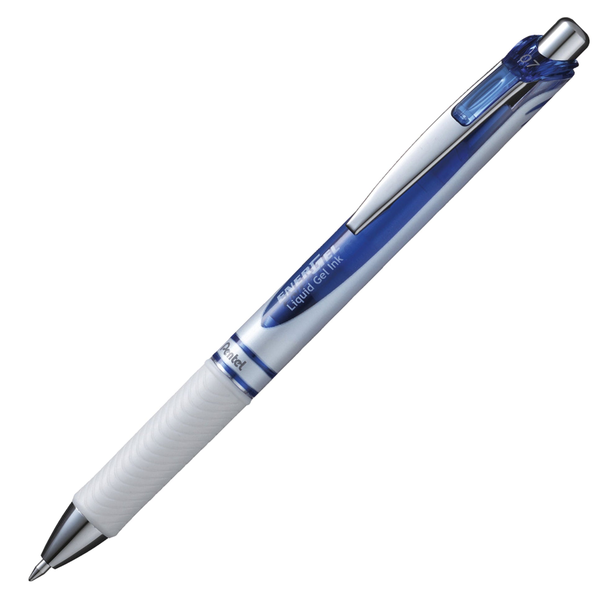 Energel Pearl Retractable Liquid Gel Pen 0.7mm Black Ink Black Accent
