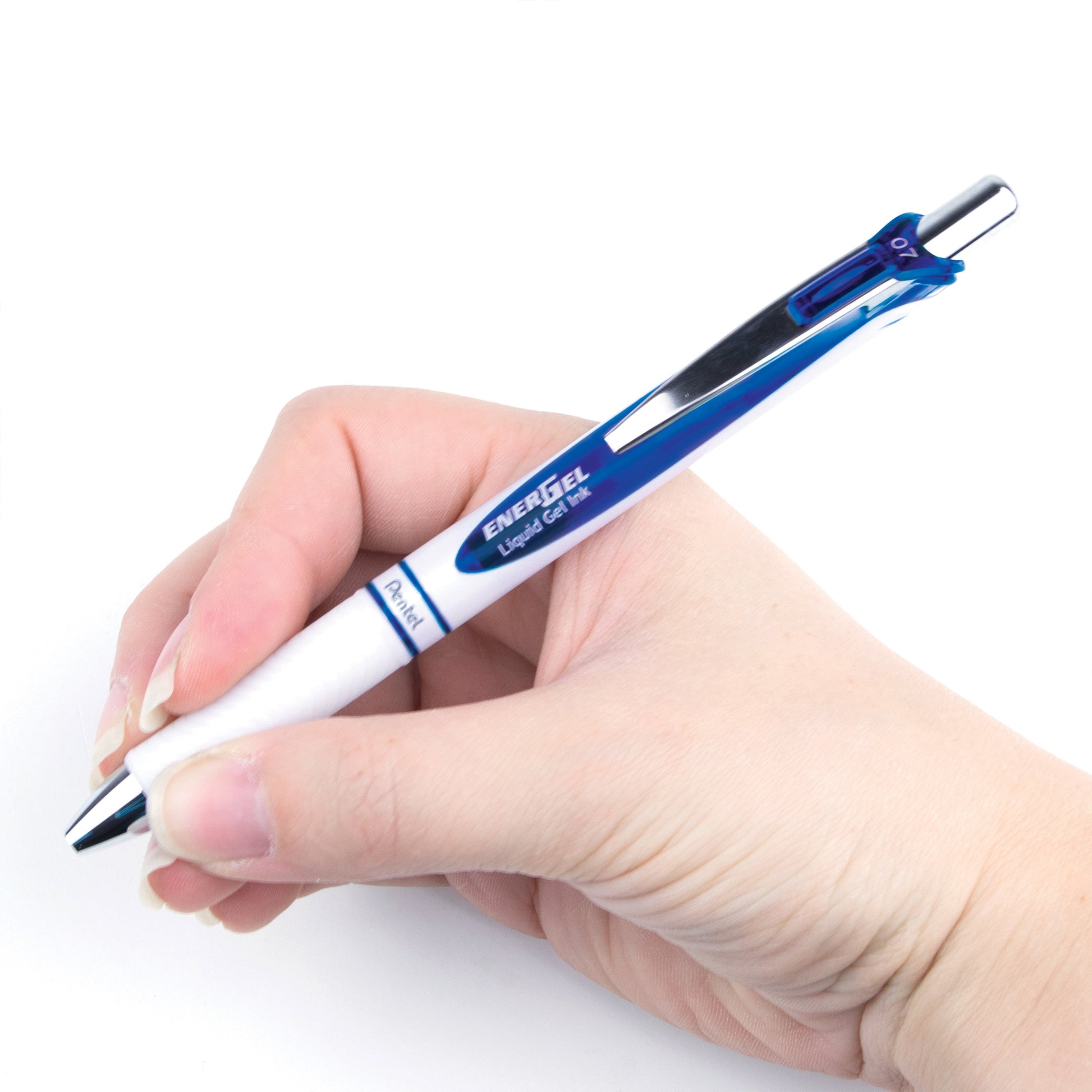 ENERGEL PEARL 0.7MM BLUE ACCENT BLUE INK