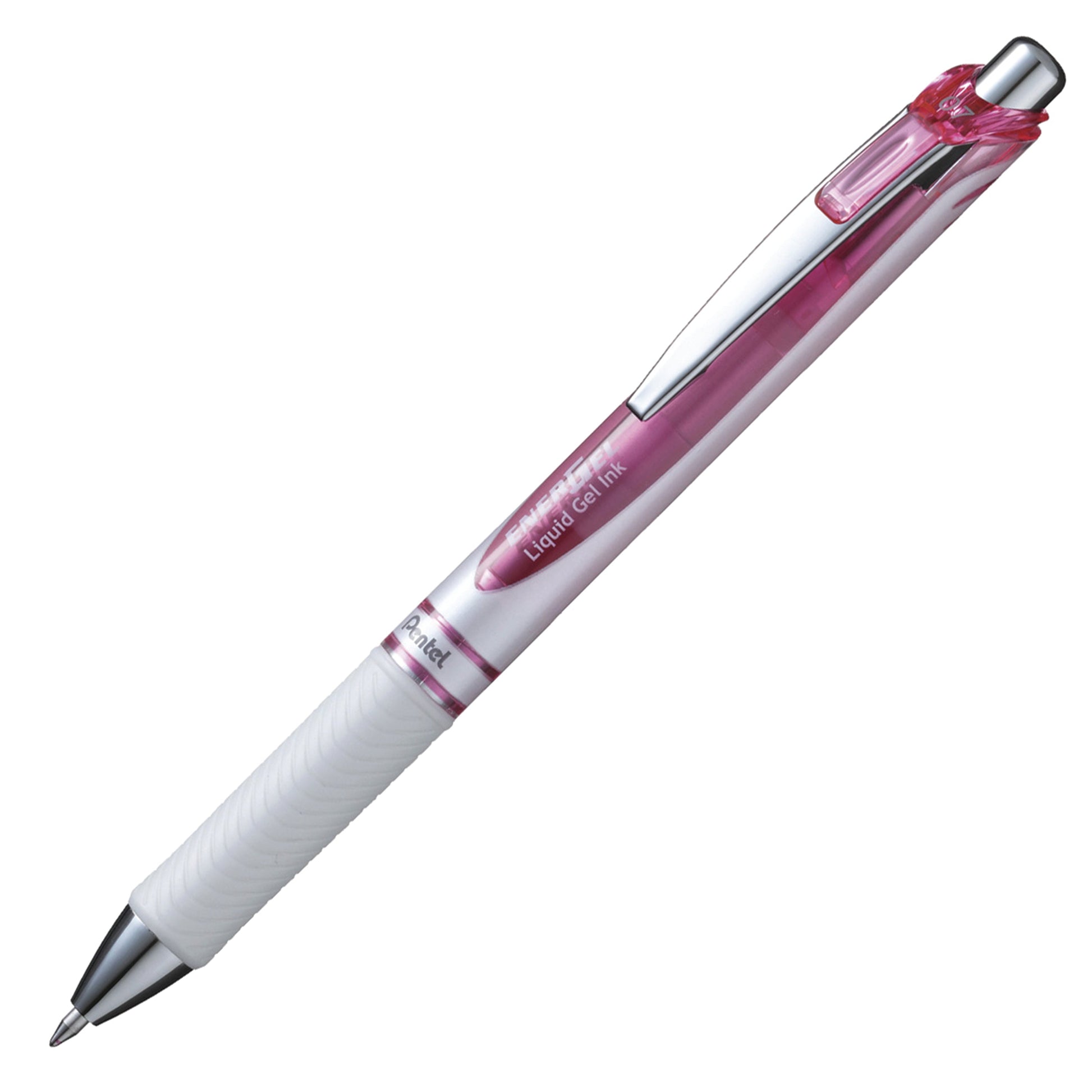 Energel Pearl Retractable Liquid Gel Pen 0.7mm Blue Ink Blue Accent