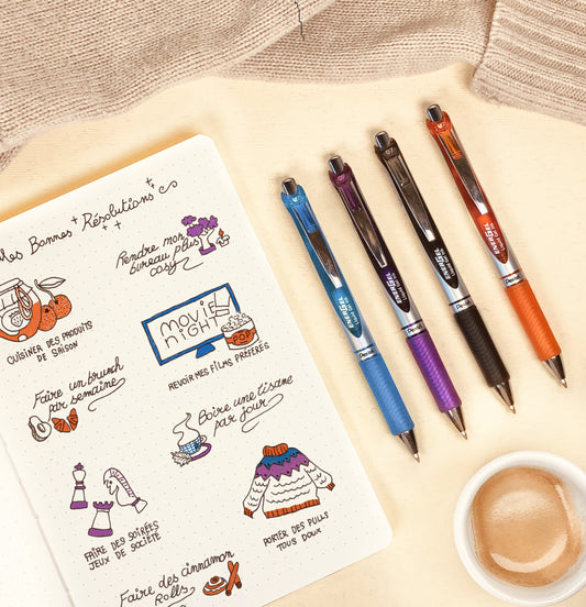 Energel Journal Colours Set Pentel Stationery of Canada