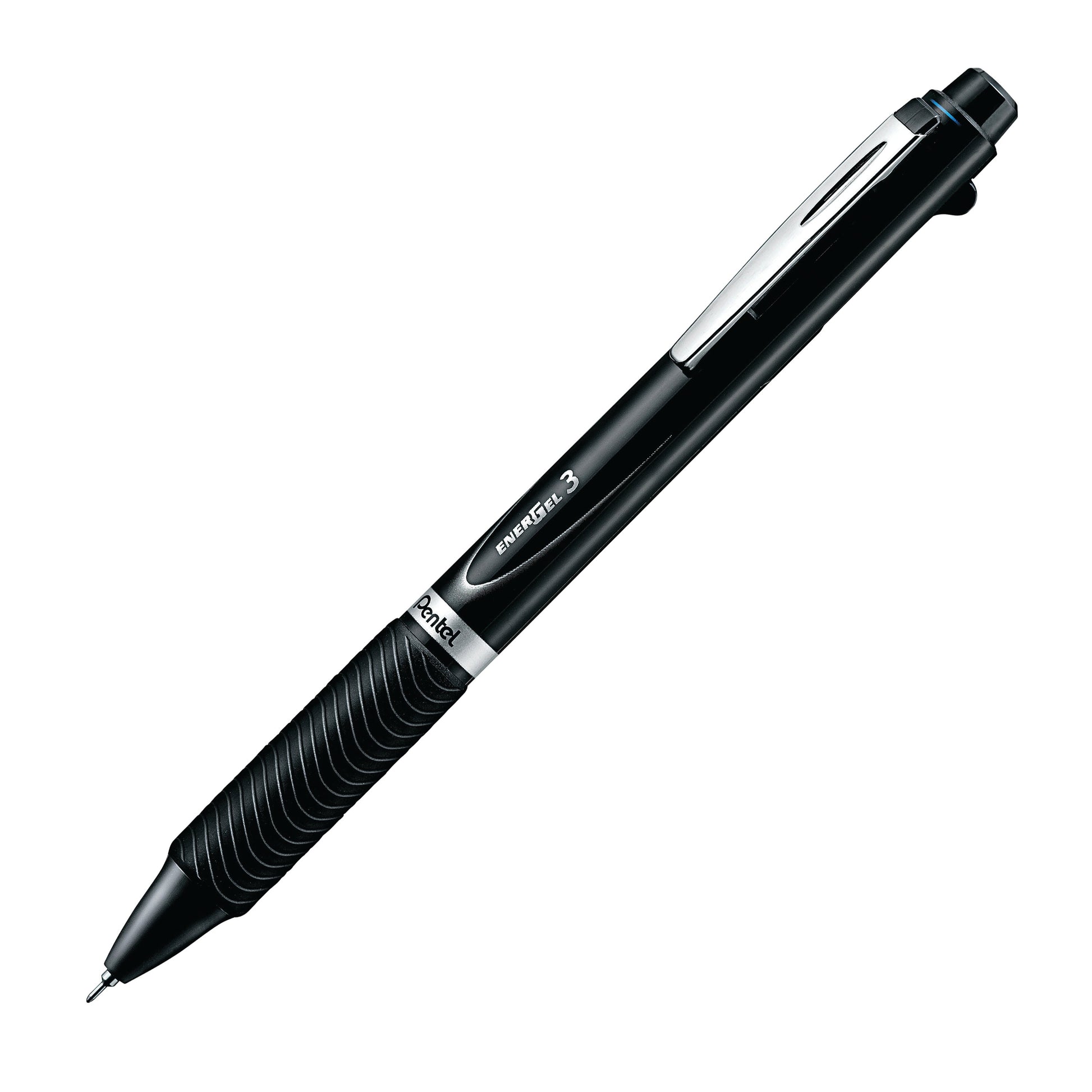 Energel3 Mutil Colour Pen 0.5mm White Barrel - Black, Red, Blue 