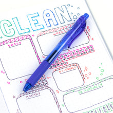 Energel-X Retractable Liquid Gel Pen 0.5mm Blue - Needle Tip