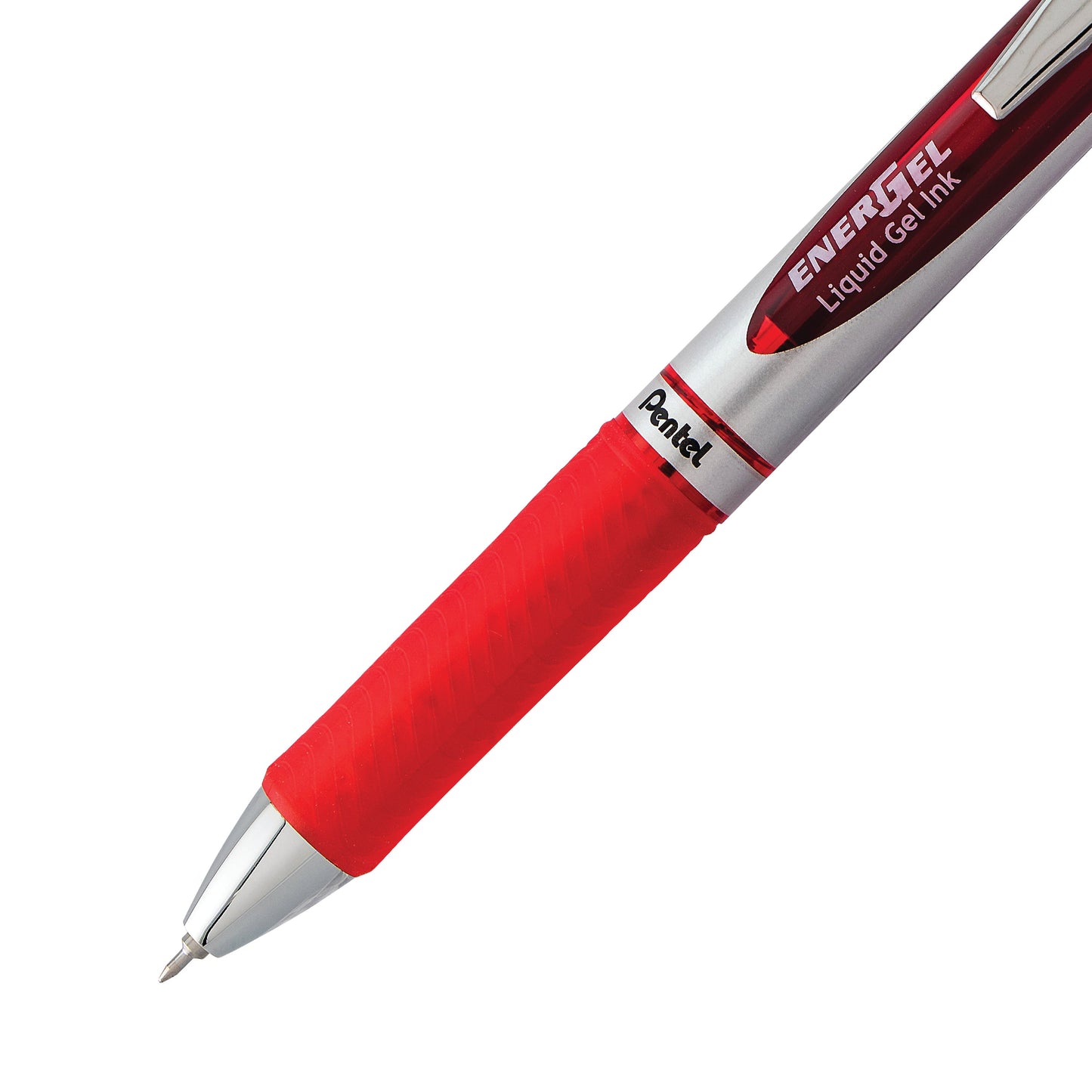 EnerGel Retractable Liquid Gel Pen 0.3mm Ultra-Fine Point Red Ink