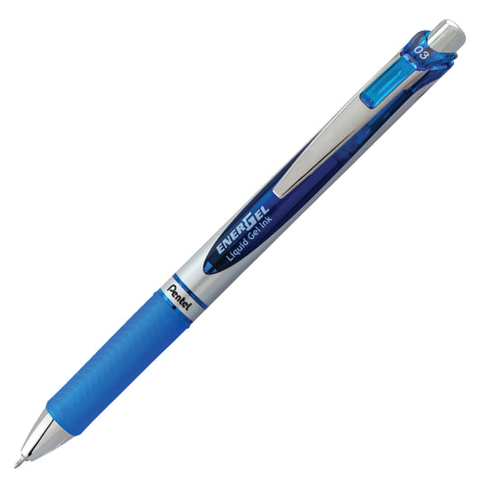 EnerGel Retractable Liquid Gel Pen 0.3mm Ultra-Fine Point Blue Ink