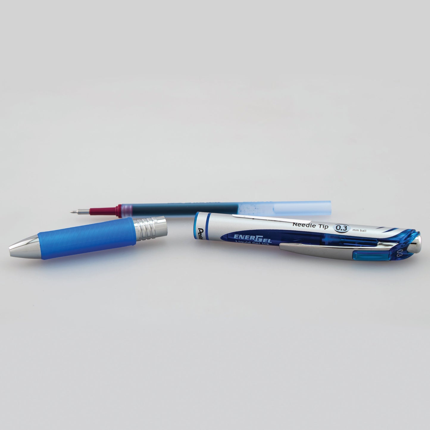 EnerGel Retractable Liquid Gel Pen 0.3mm Ultra-Fine Point Blue Ink