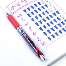 Energel Retractable Liquid Gel Pen 0.5mm Red - Needle Tip