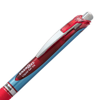 EnerGel Retractable Liquid Gel Pen 0.5mm Needle Tip Red Ink