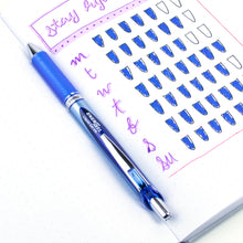 Energel Retractable Liquid Gel Pen 0.5mm Blue - Needle Tip